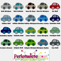 Motivperle Holz Auto bedruckt